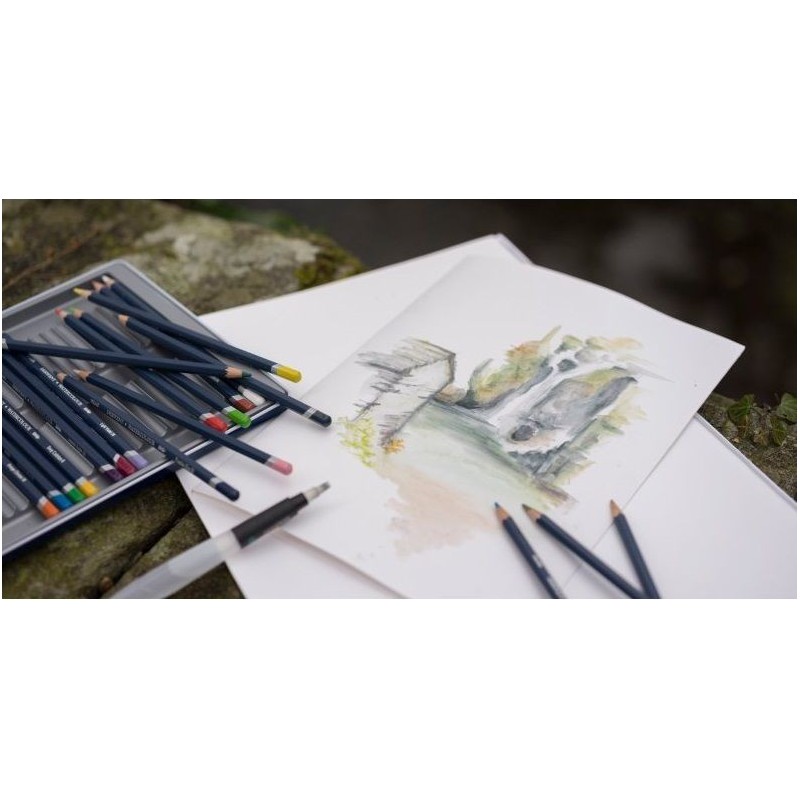 Set 24 creioane acuarela Inktense Derwent