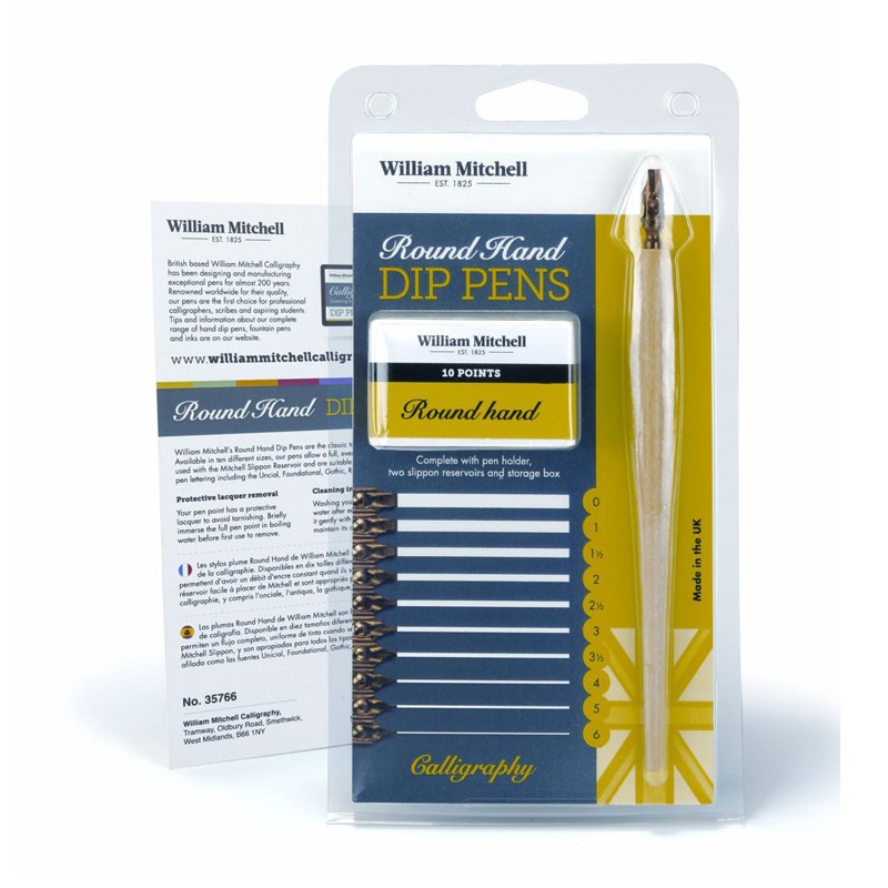 Set toc cu penite Roundhand William Mitchell