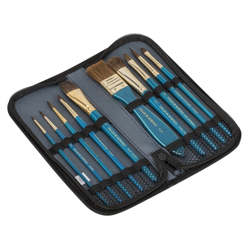 Trusa 10 pensule acuarela Simply Daler Rowney
