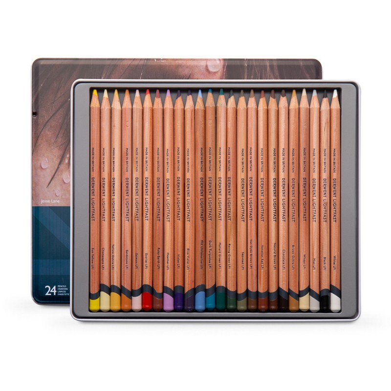 Set 24 creioane colorate Lightfast Derwent