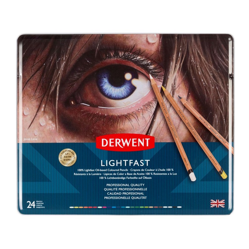 Set 24 creioane colorate Lightfast Derwent