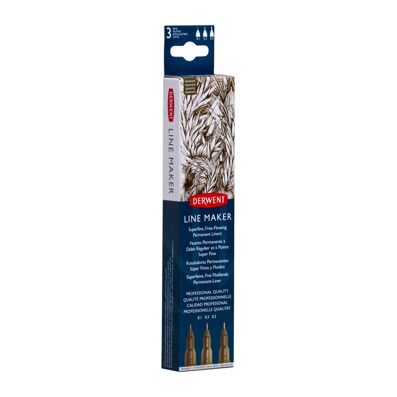 Set 3 liner Line Maker Sepia Derwent