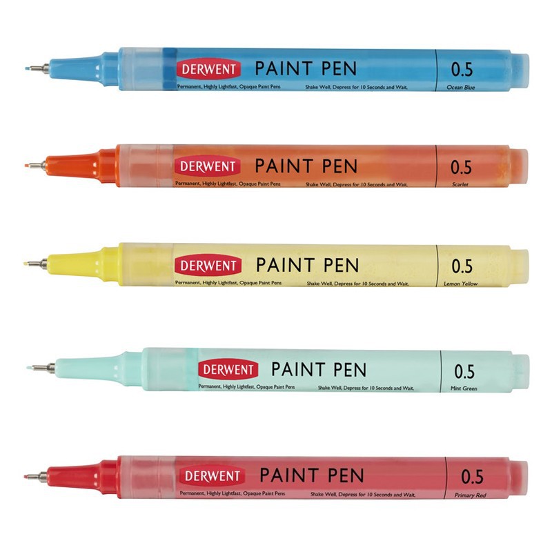 Set 5 liner Paint Pen Palette 1 Derwent