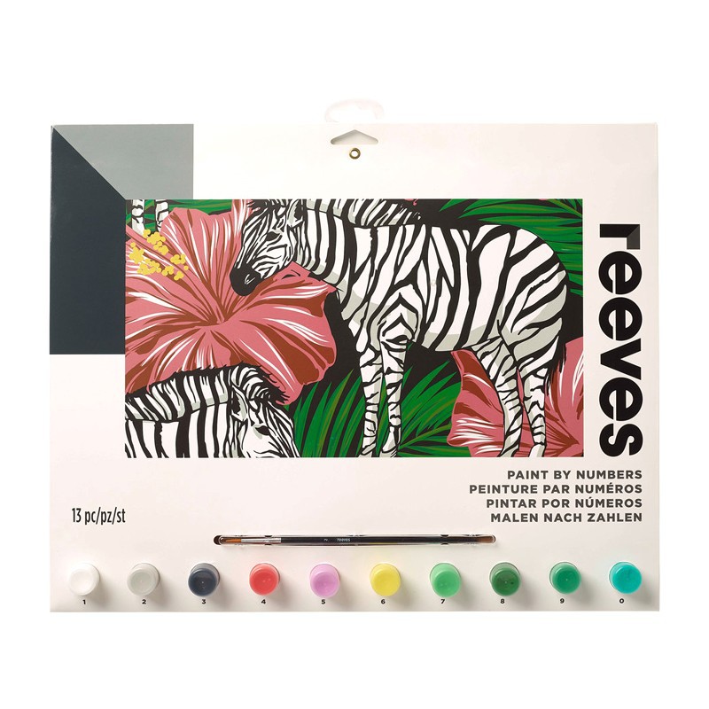Pictura pe numere ”Zebra 2017” Reeves