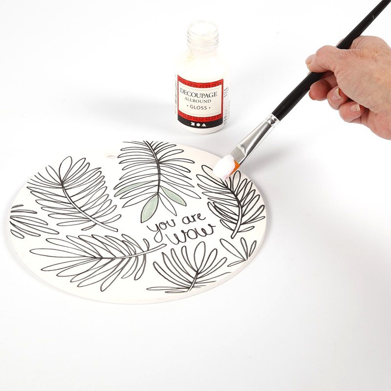 Placa rotunda ceramica 15 cm