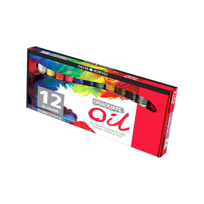 Set 12x22ml culori ulei Graduate Daler Rowney
