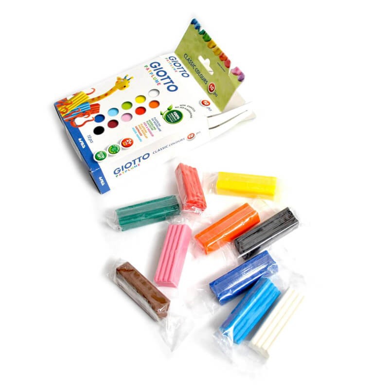 Set plastilina 10 culori Patplume Giotto