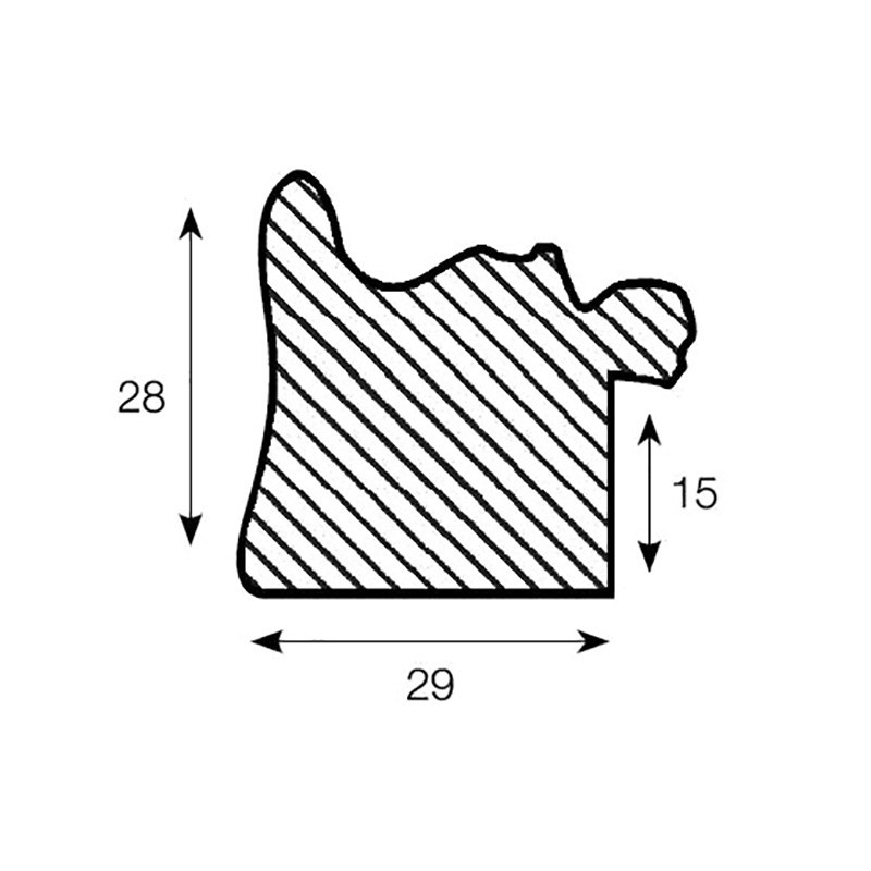 Profil rama lemn 173B