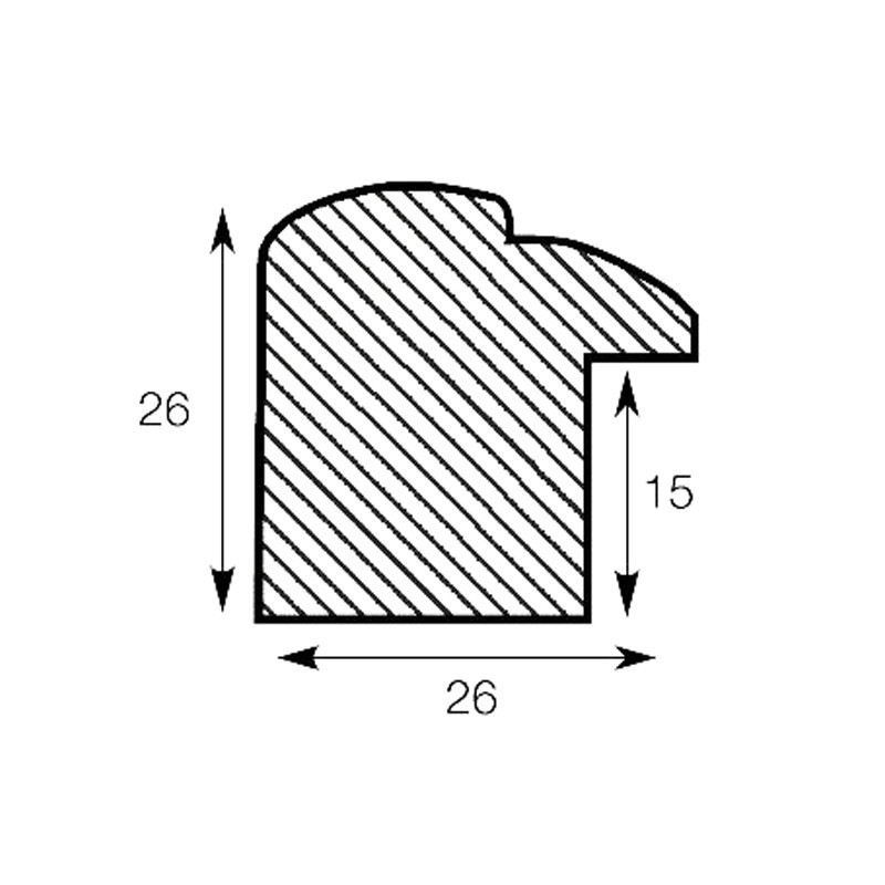 Profil rama lemn 213A