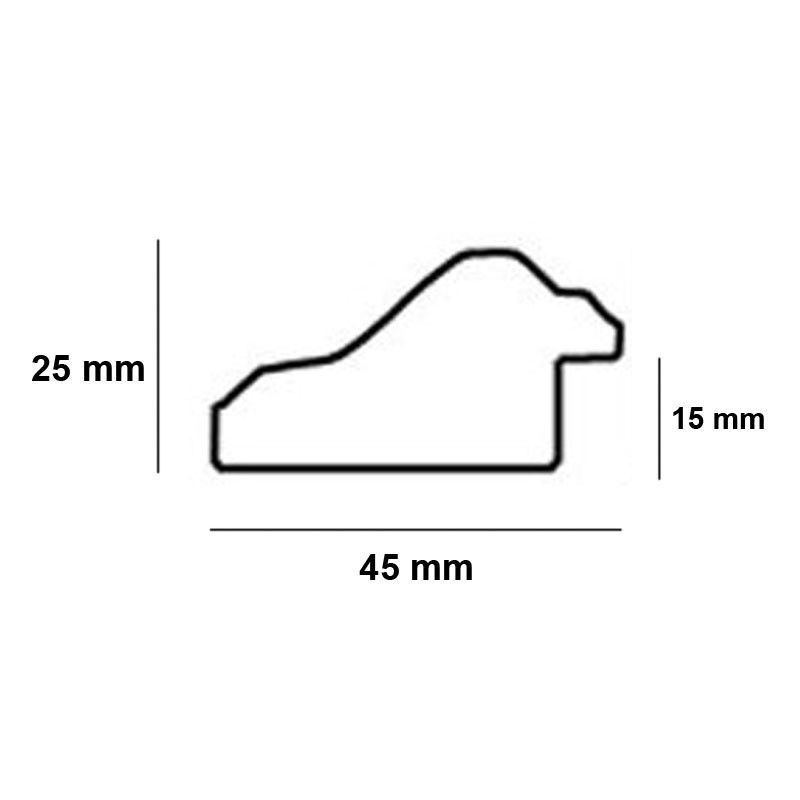 Profil rama plastic 4664