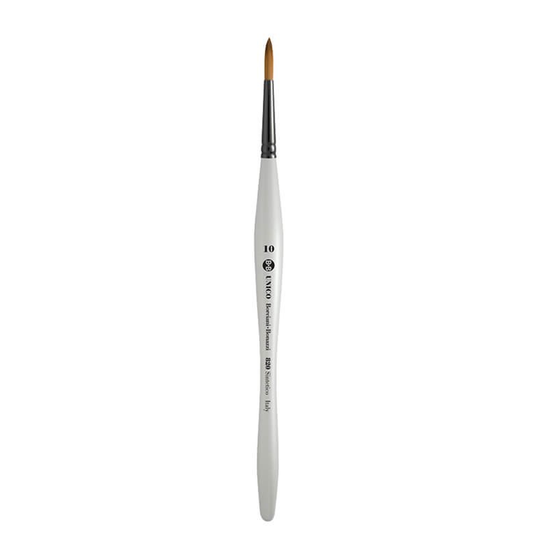 Pensula pictura rotunda sintetic seria 820 Unico Flamed Borciani Bonazzi