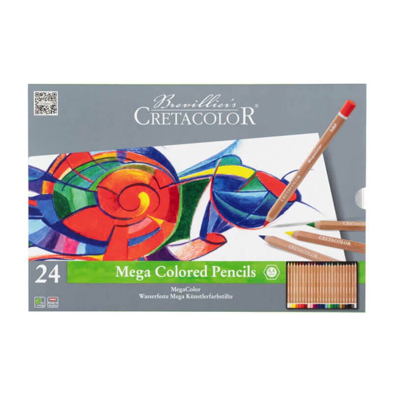 Set 24 creioane MegaColor Cretacolor