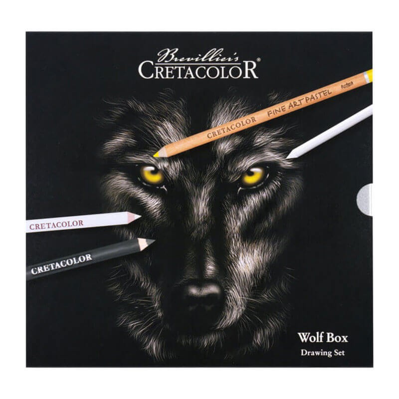 Set desen Wolf Box Cretacolor