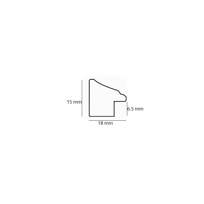 Profil rama lemn 572F/3 Incom