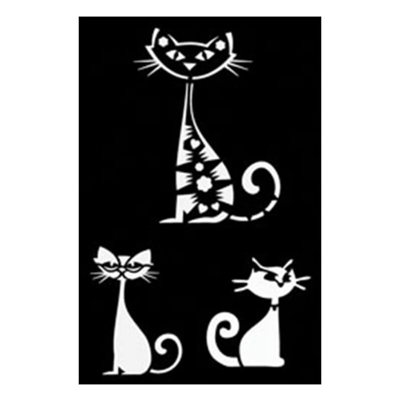 Sablon 12X18 pisici Graine Creative