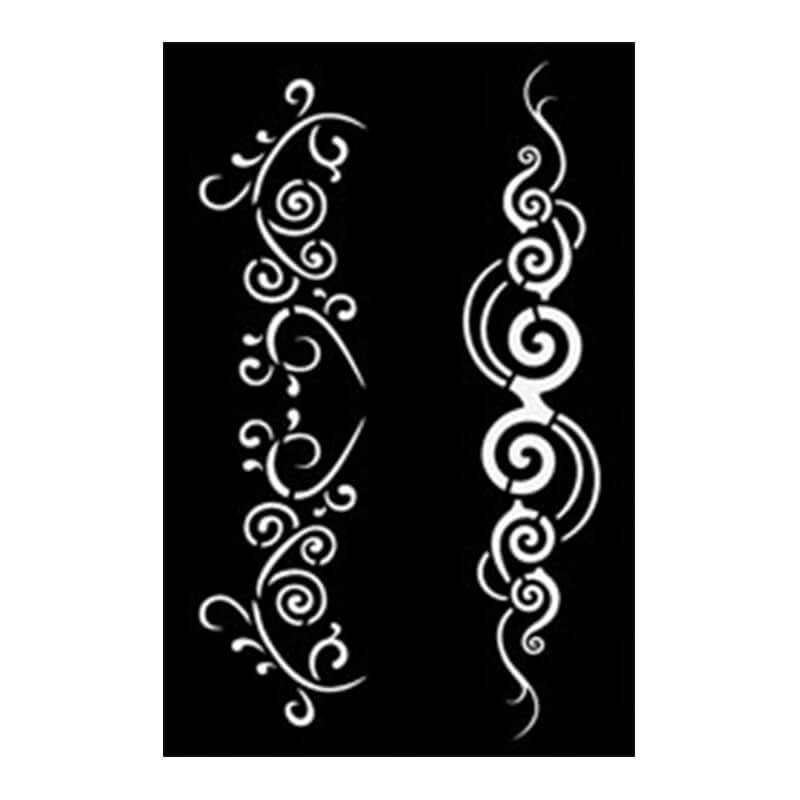 Sablon 12X18 tatoo spiral Graine Creative