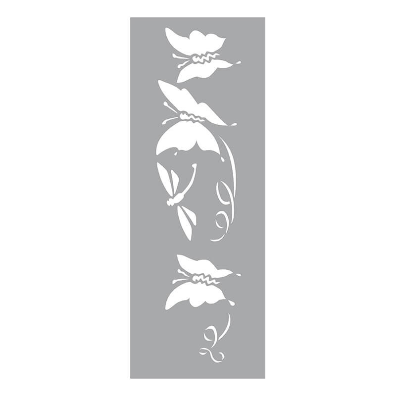 Sablon 15X40 fluturi Graine Creative