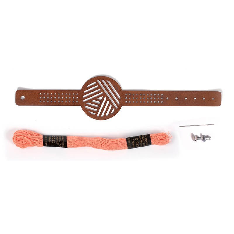 Kit brodat bratara maro 02 Graine Creative