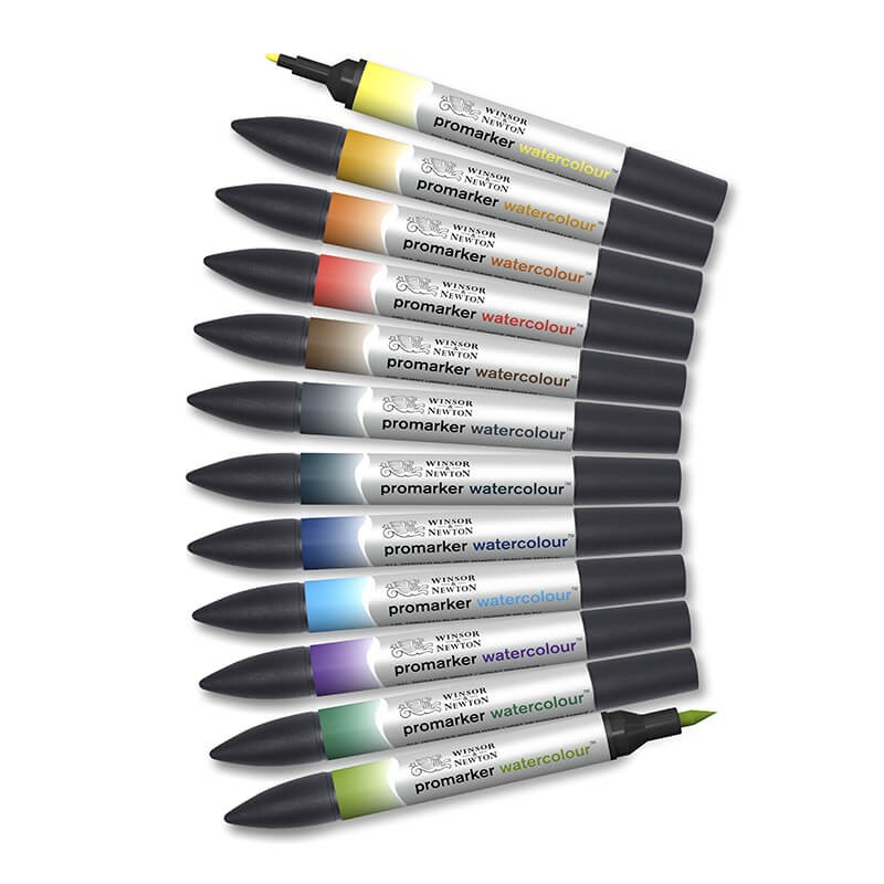 Set 12 Promarker Watercolour Landscape Winsor & Newton
