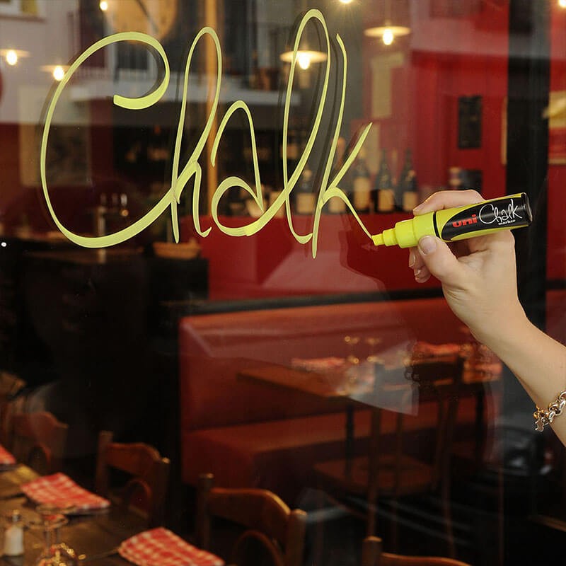 Marker creta lichida 8mm PWE-8K Uni Chalk