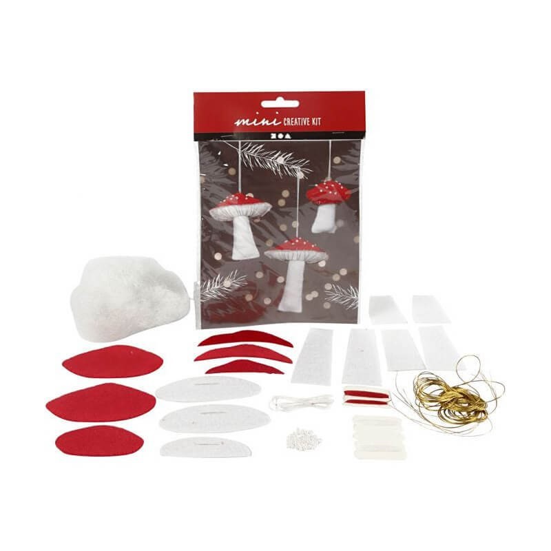 Kit mini creativ Craciun ciuperca 1