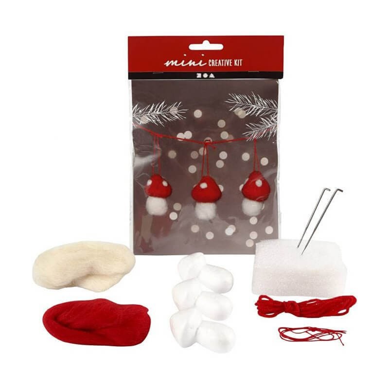 Kit mini creativ Craciun ciuperca 2