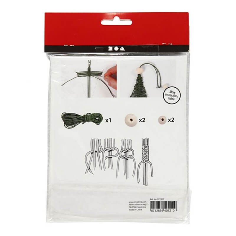 Kit mini creativ Craciun brad macrame