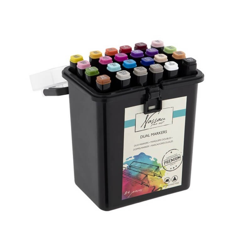 Set 24 marker dublu