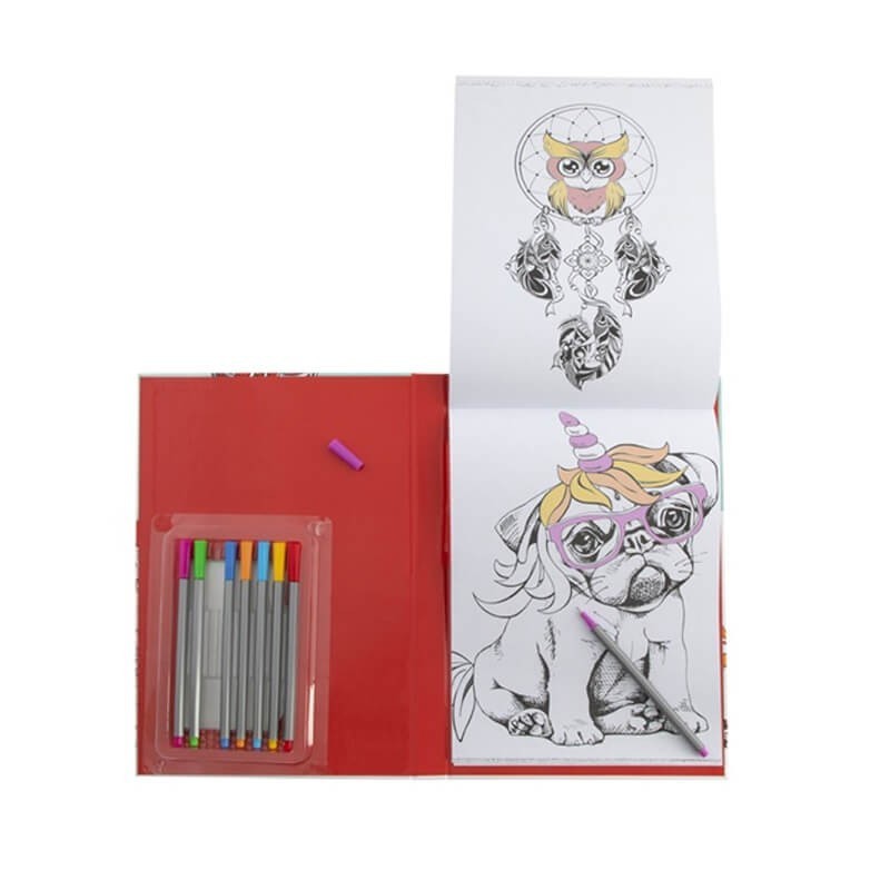 Carte colorat cu 8 linere copii model 2