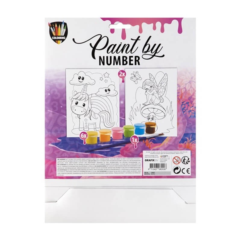 Set pictura pe numere copii A4