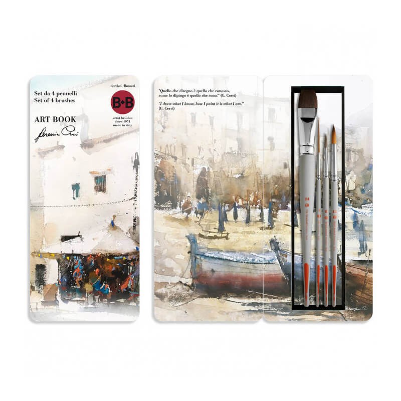 Set 4 pensule Geremia Cerri Borciani Bonazzi