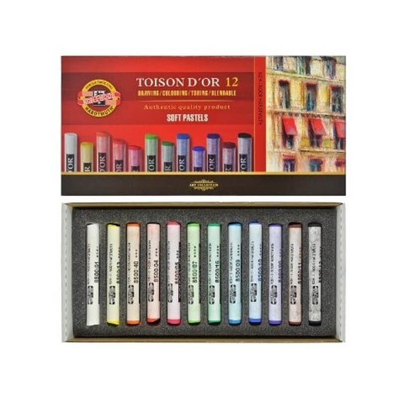 Set 12 pastel uscat Toison D'OR KOH-I-NOOR