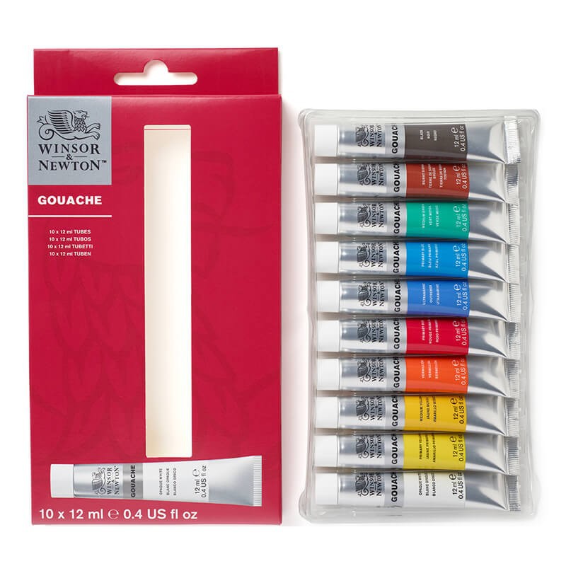 Set 10x12ml guasa Winsor Newton