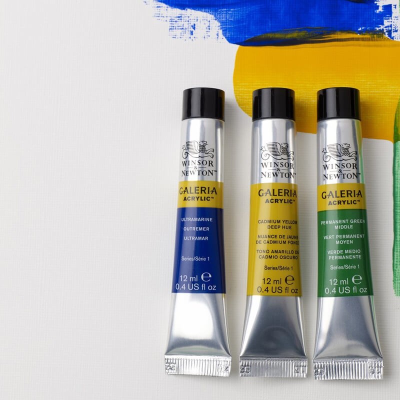 Set 10x12ml culori acrilice Galeria Winsor Newton