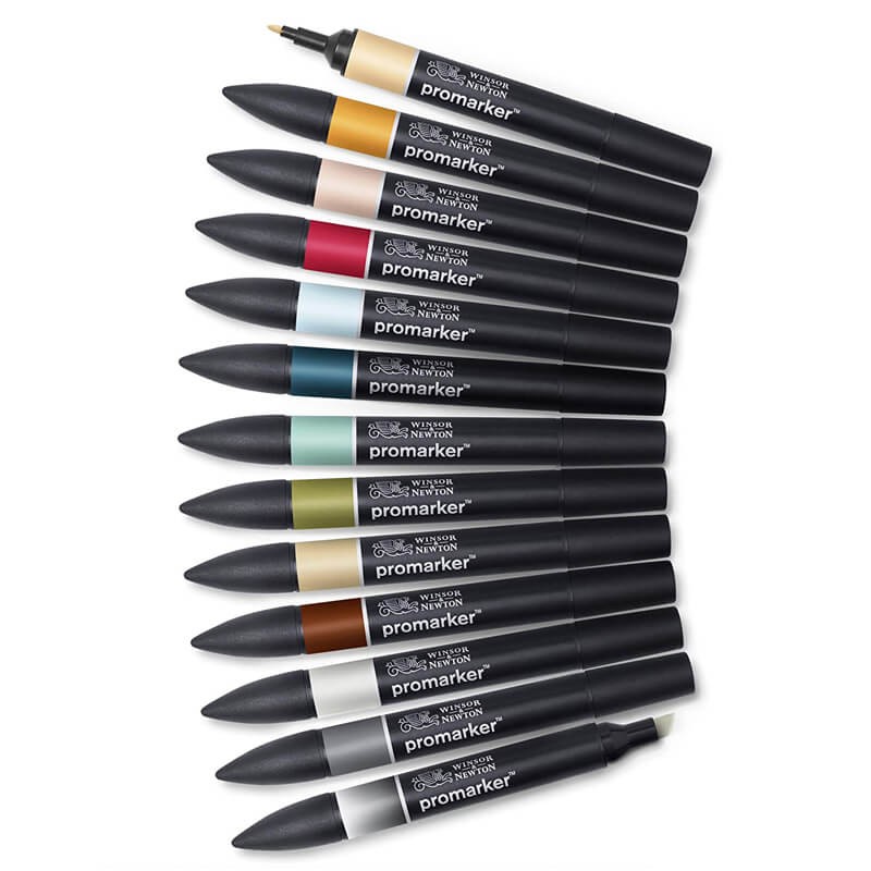 Set 12+1 Promarker Manga 2 Winsor Newton