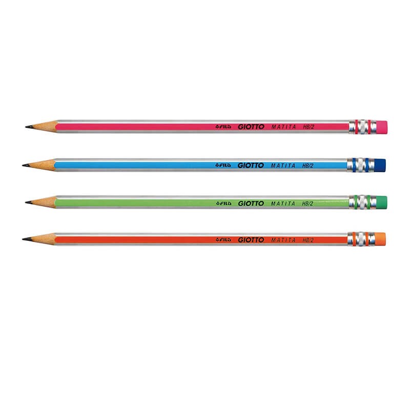Set 4 creioane si ascutitoare blister Giotto