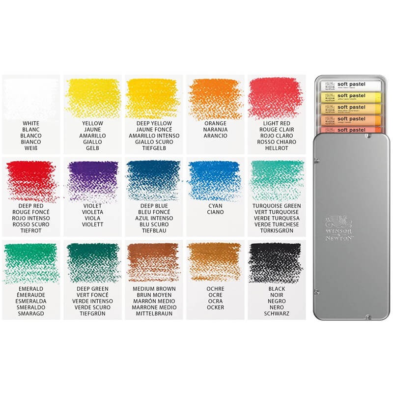 Set 15 pastel soft Winsor Newton