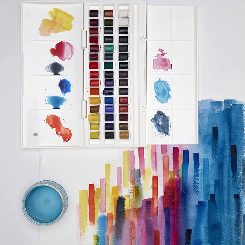 Set 45 godete culori acuarela Cotman Winsor Newton