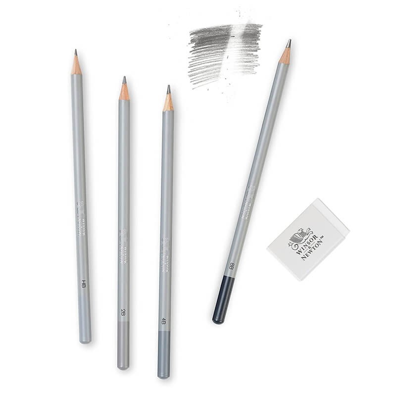 Set 4 creioane grafit Soft Winsor Newton