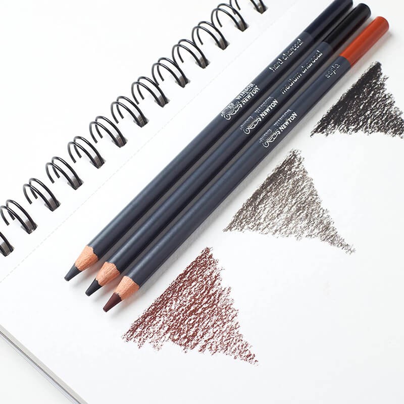 Set 5 creioane carbune schita Medium Winsor Newton