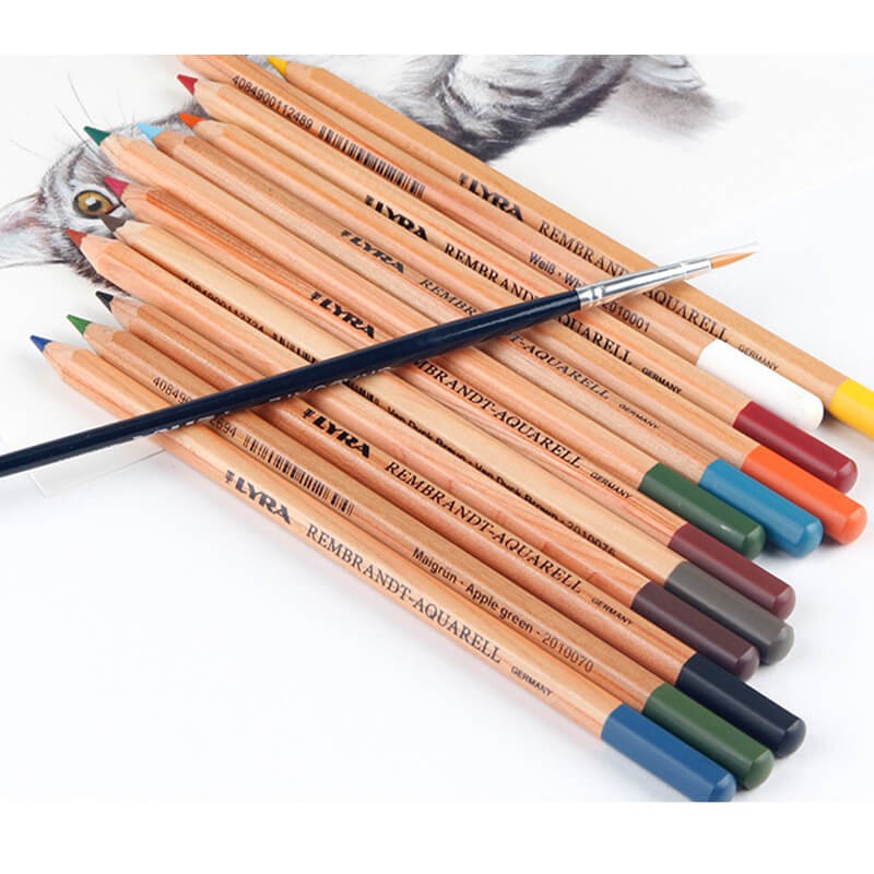 Set 12 creioane colorate acuarelabile Rembrandt Lyra