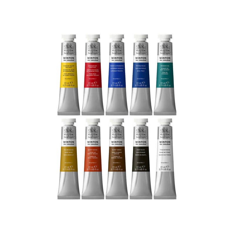 Set 10x21ml culori ulei Winton Winsor Newton