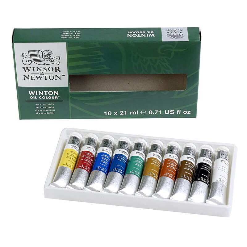 Set 10x21ml culori ulei Winton Winsor Newton