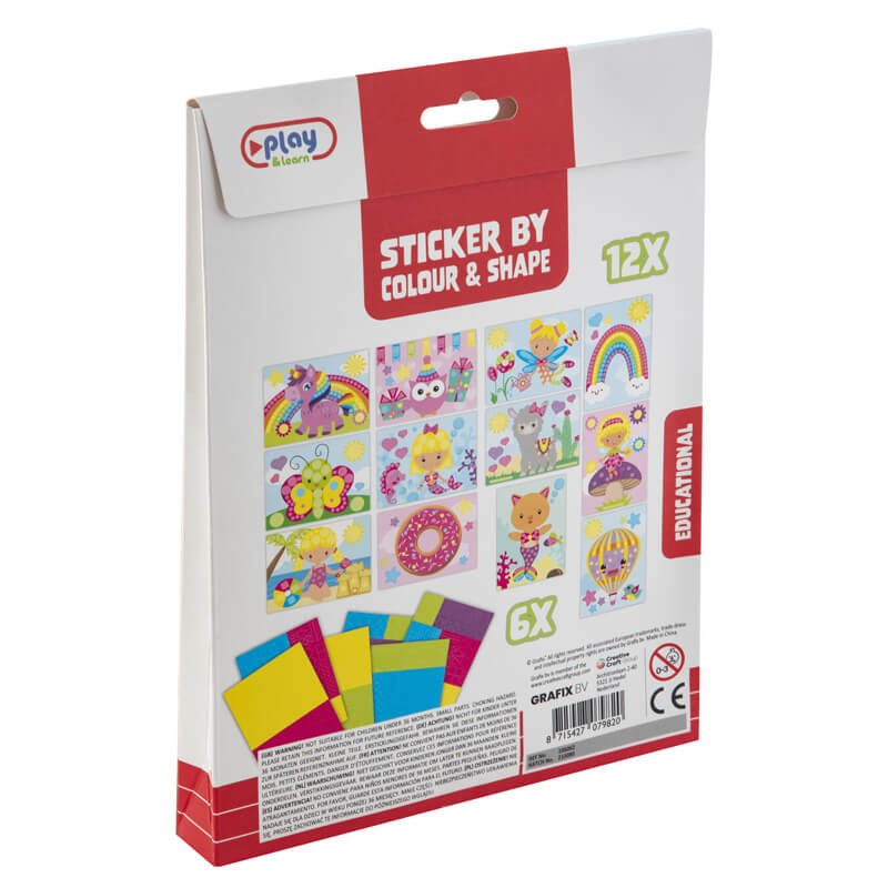 Set stickere culori si forme unicorn