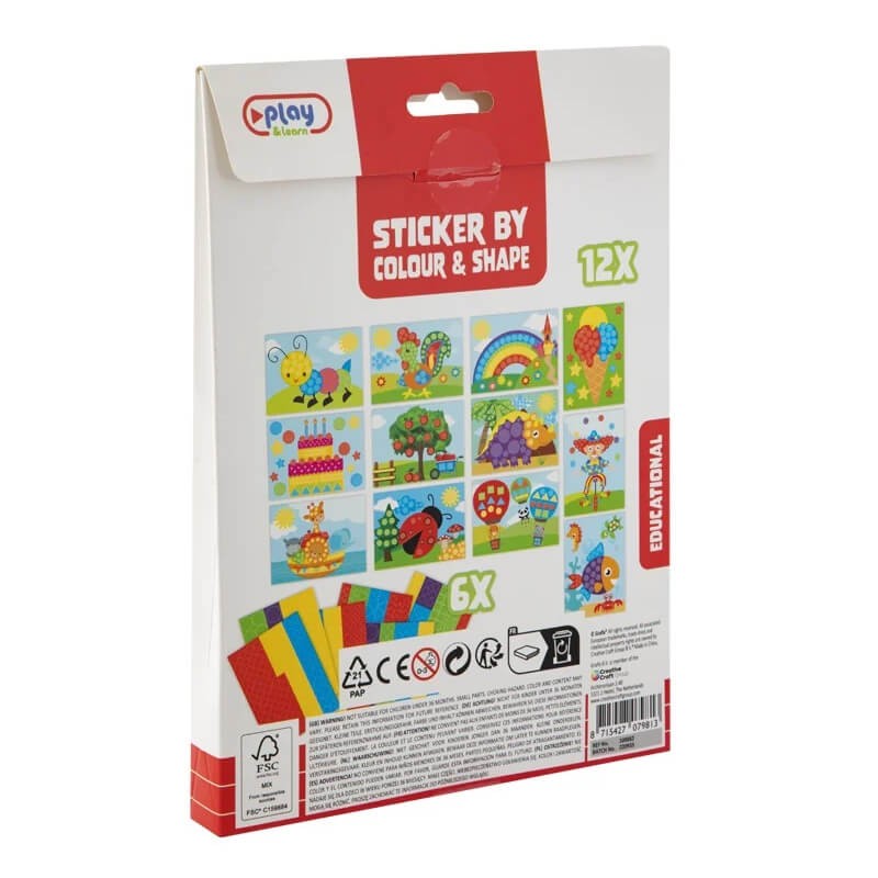 Set stickere culori si forme cocos