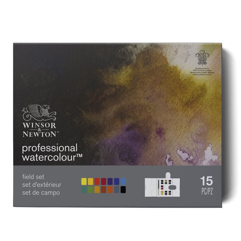 Set 14 godete acuarela Professional Field Winsor & Newton