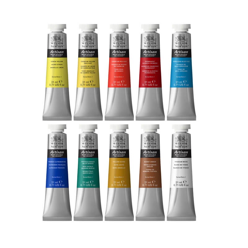 Set 10x21ml culori ulei Artisan Water Mixable Winsor Newton