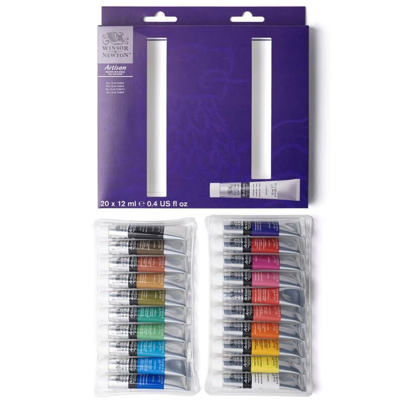 Set 20x12ml culori ulei Artisan Water Mixable Winsor Newton