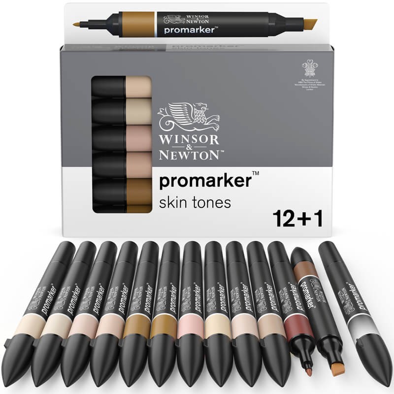 Set 12+1 Promarker Skintones Winsor Newton