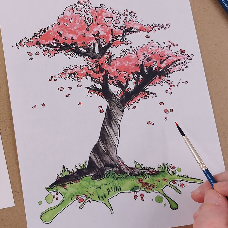 Set pictura acuarela Landscape Daler Rowney